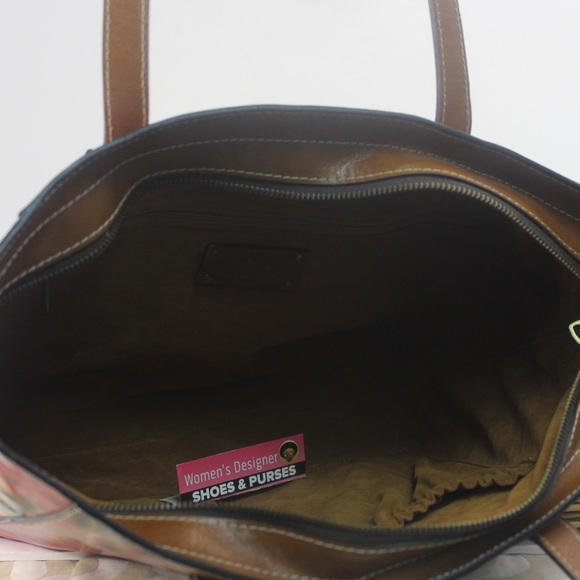 Patricia Nash Poppy Leather Tote Shoulder Bag - Picture 10 of 12